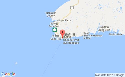 加拿大海运港口奥克斯巴凯斯港port aux barques港口地图