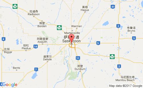 加拿大海运港口萨斯卡通saskatoon港口地图