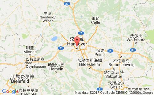 德国港口汉诺威hannover港口地图