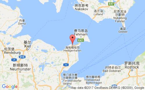 德国港口海利根港heiligenhafen港口地图