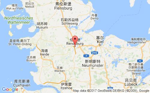 德国港口伦茨堡rendsburg港口地图