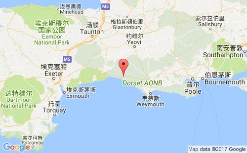 英国港口布里德波特bridport港口地图