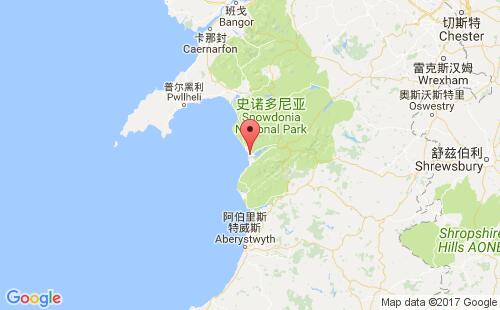 英国港口巴茅思barmouth港口地图