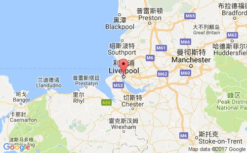 英国港口利物浦liverpool港口地图