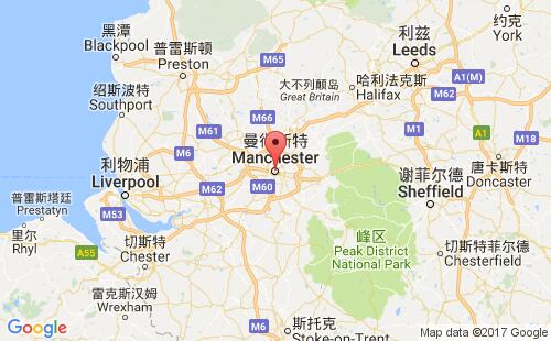 英国港口曼彻斯特manchester港口地图