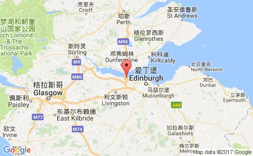 英国港口昆斯费里queensferry港口地图