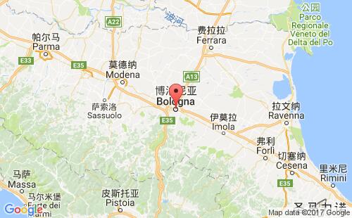 意大利港口波伦亚bologna港口地图