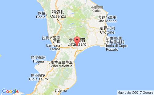 意大利港口卡坦扎罗catanzaro港口地图