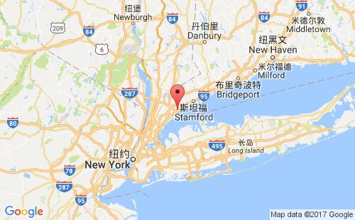 美国海运港口切斯特port chester,ny港口地图