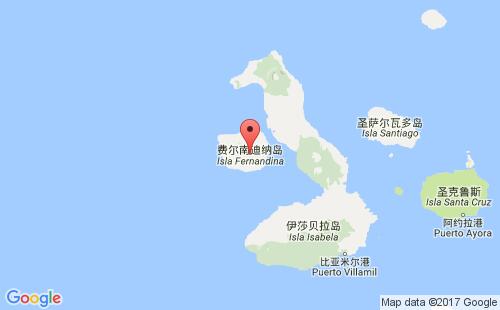 美国海运港口费南迪纳fernandina港口地图