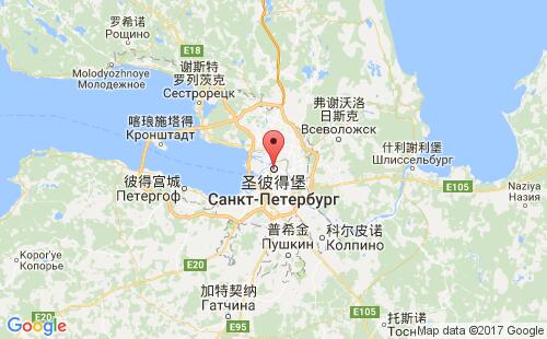 美国海运港口彼得斯堡petersburg港口地图