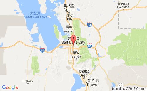 美国海运港口盐湖城salt lake city,ut港口地图